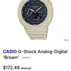 Light Gray/“Creamy” Casio G-Shock Analog-Digital Watch - Only Worn ONCE!